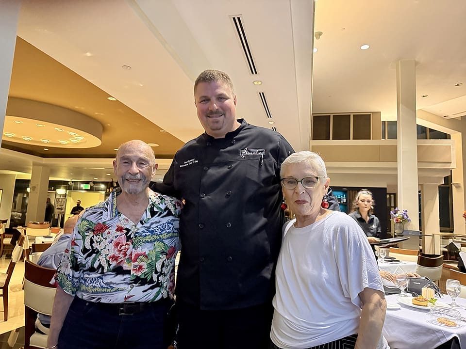 Head Chef - Ted Dorsey with author and wife